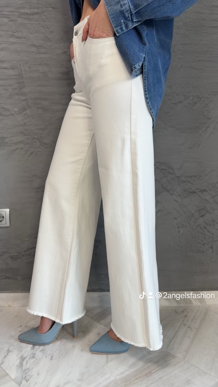 Παντελονα τζιν Push up-λευκό