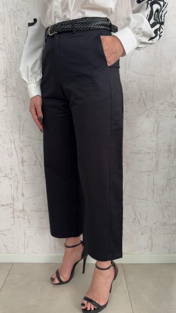 Παντελόνι Καπαρτινα-μαύρο