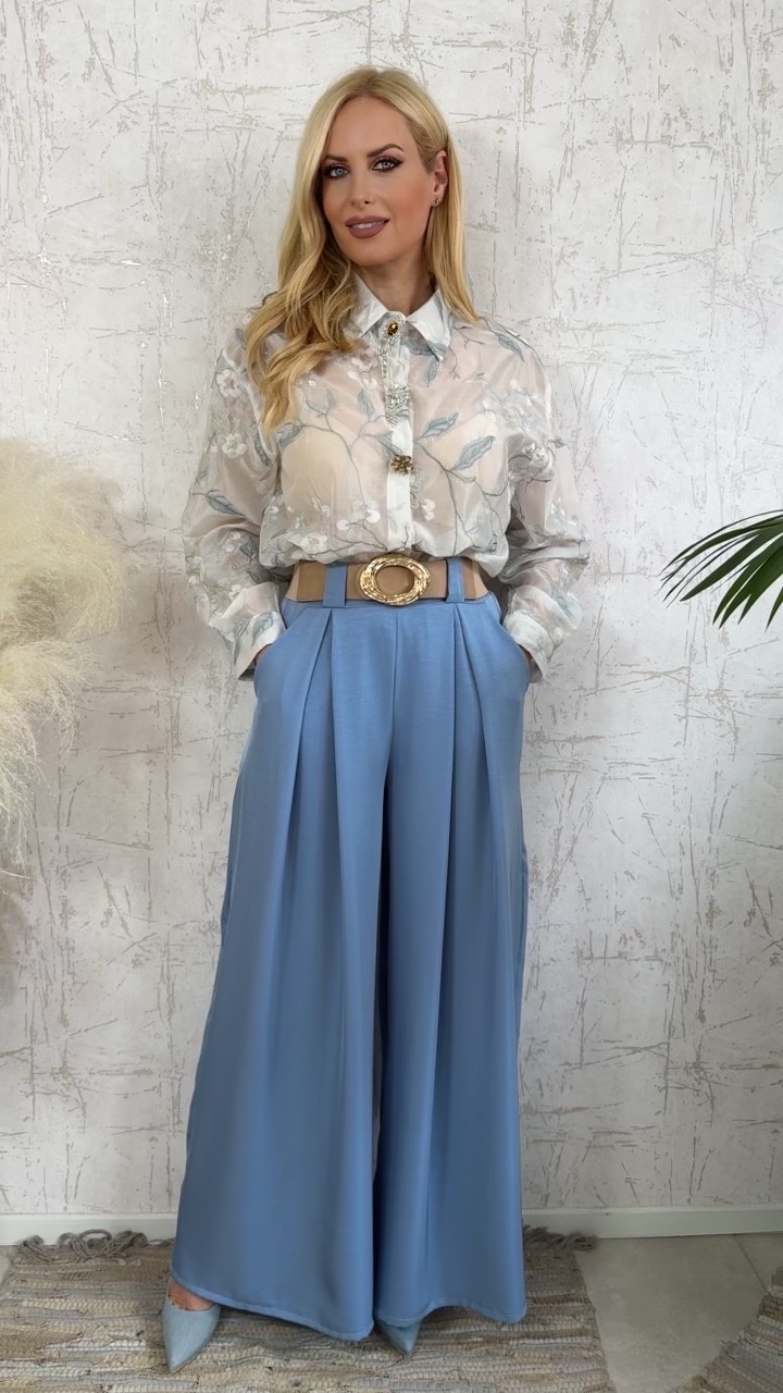 Παντελονα Sandra-γαλάζιο