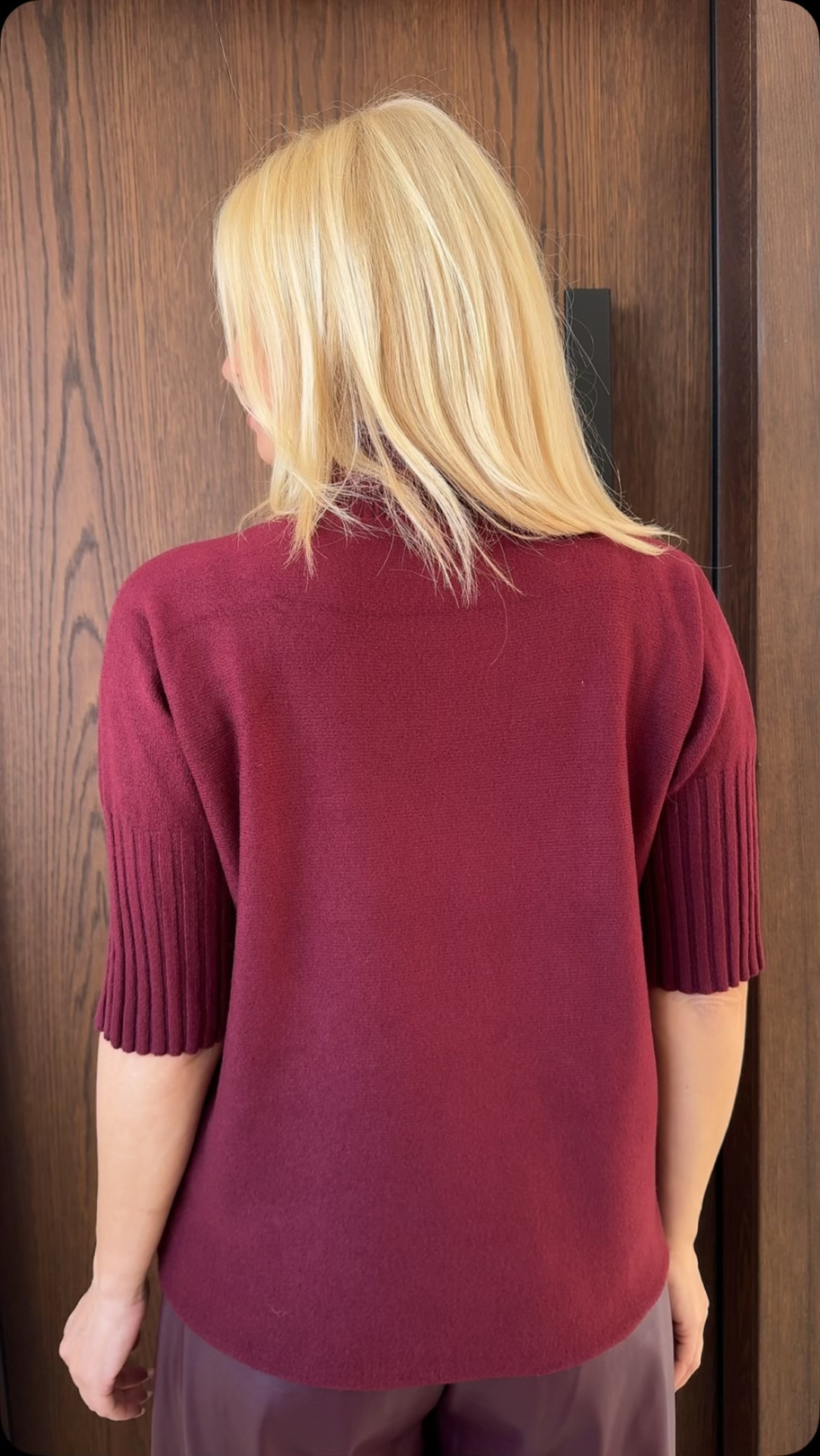 Μπλούζα ζιβάγκο- Βουργουνδι