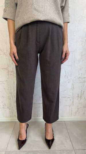 Παντελόνι γραφείου- Καφέ