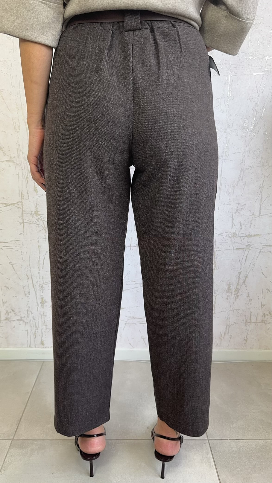 Παντελόνι γραφείου- Καφέ