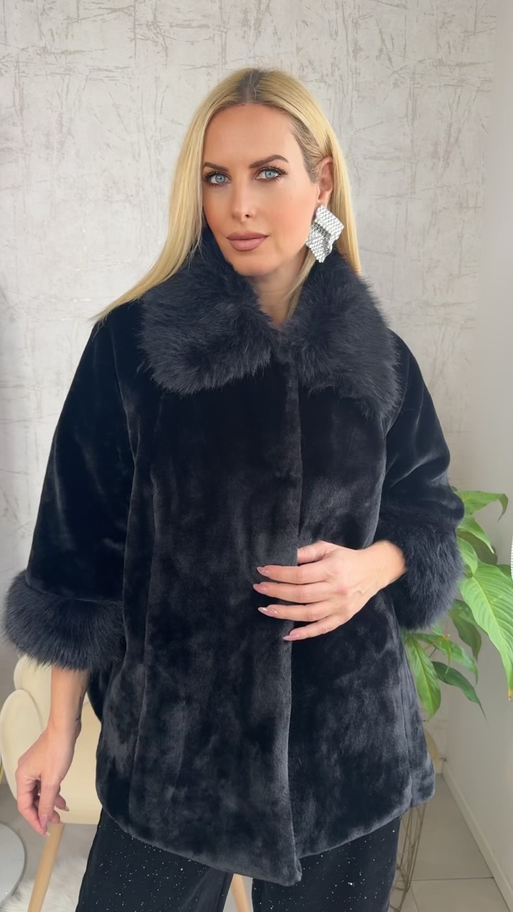 Hanover Faux Fur-Μαυρο