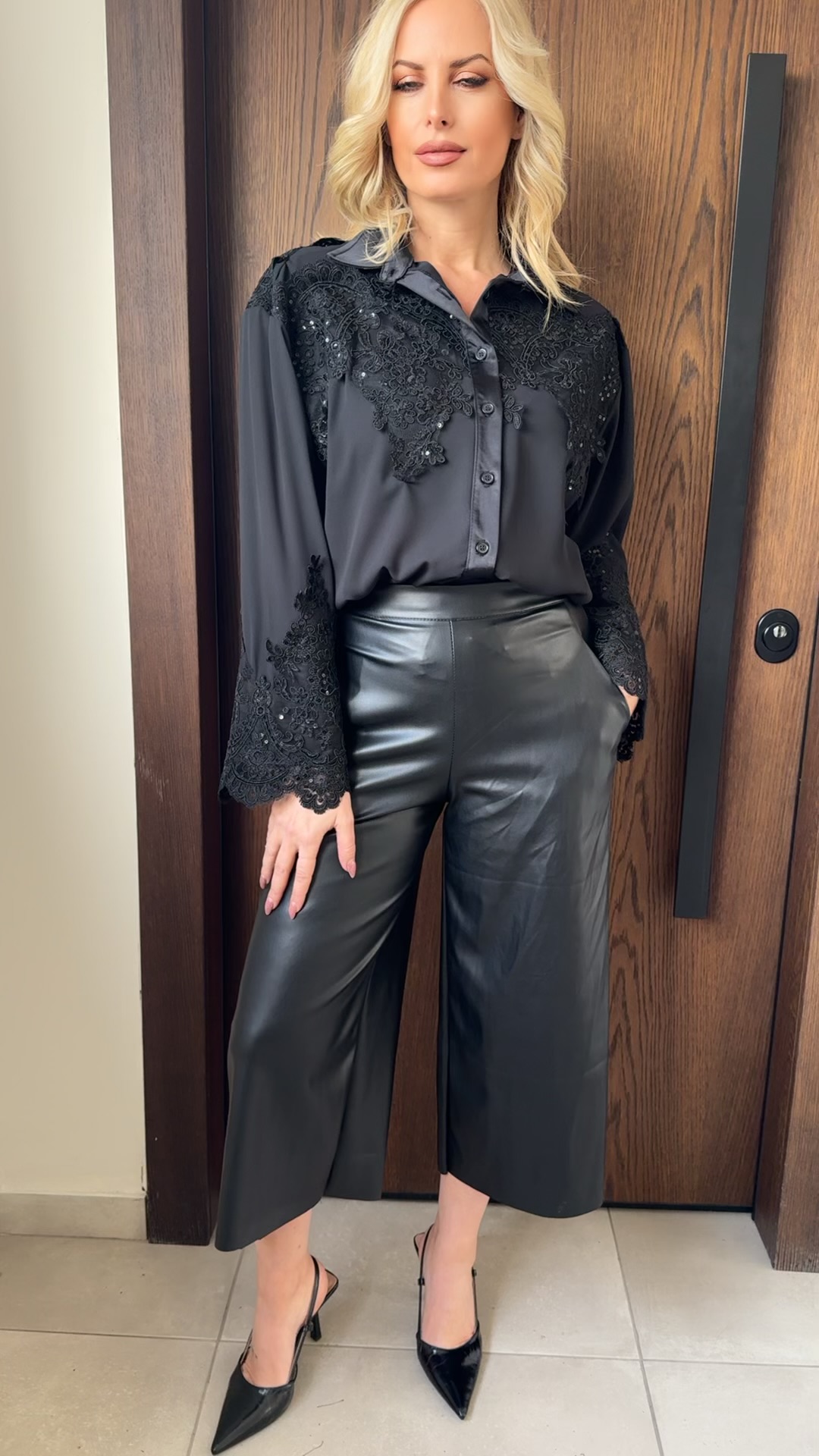 Catrine πουκάμισο- Μαύρο