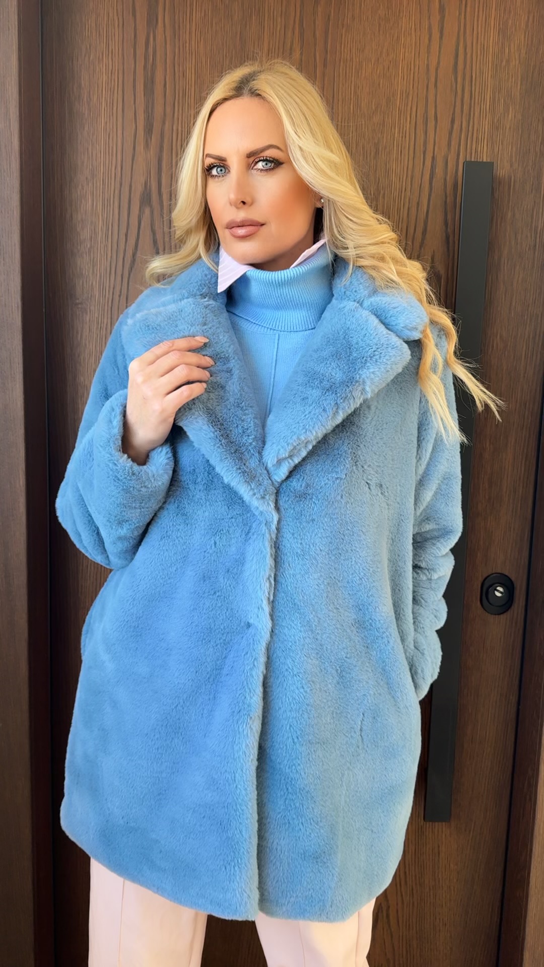 Οικολογική γούνα - Γαλαζιο