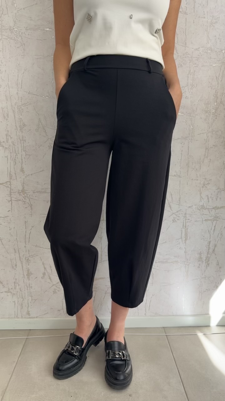 Βαμβακερό παντελόνι- Μαυρο