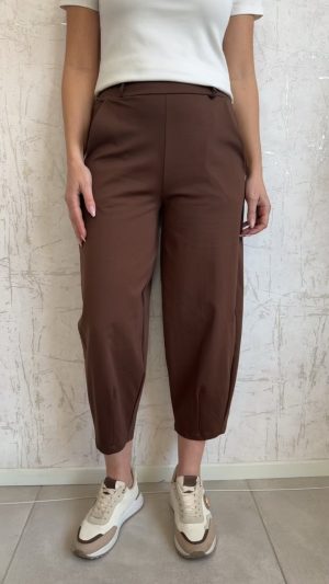 Βαμβακερό παντελόνι- Καφέ