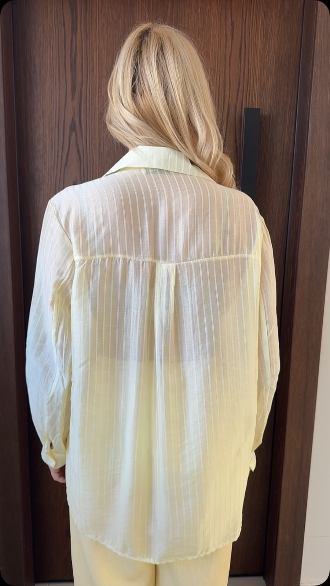 Πουκάμισο ριγέ- Κίτρινο