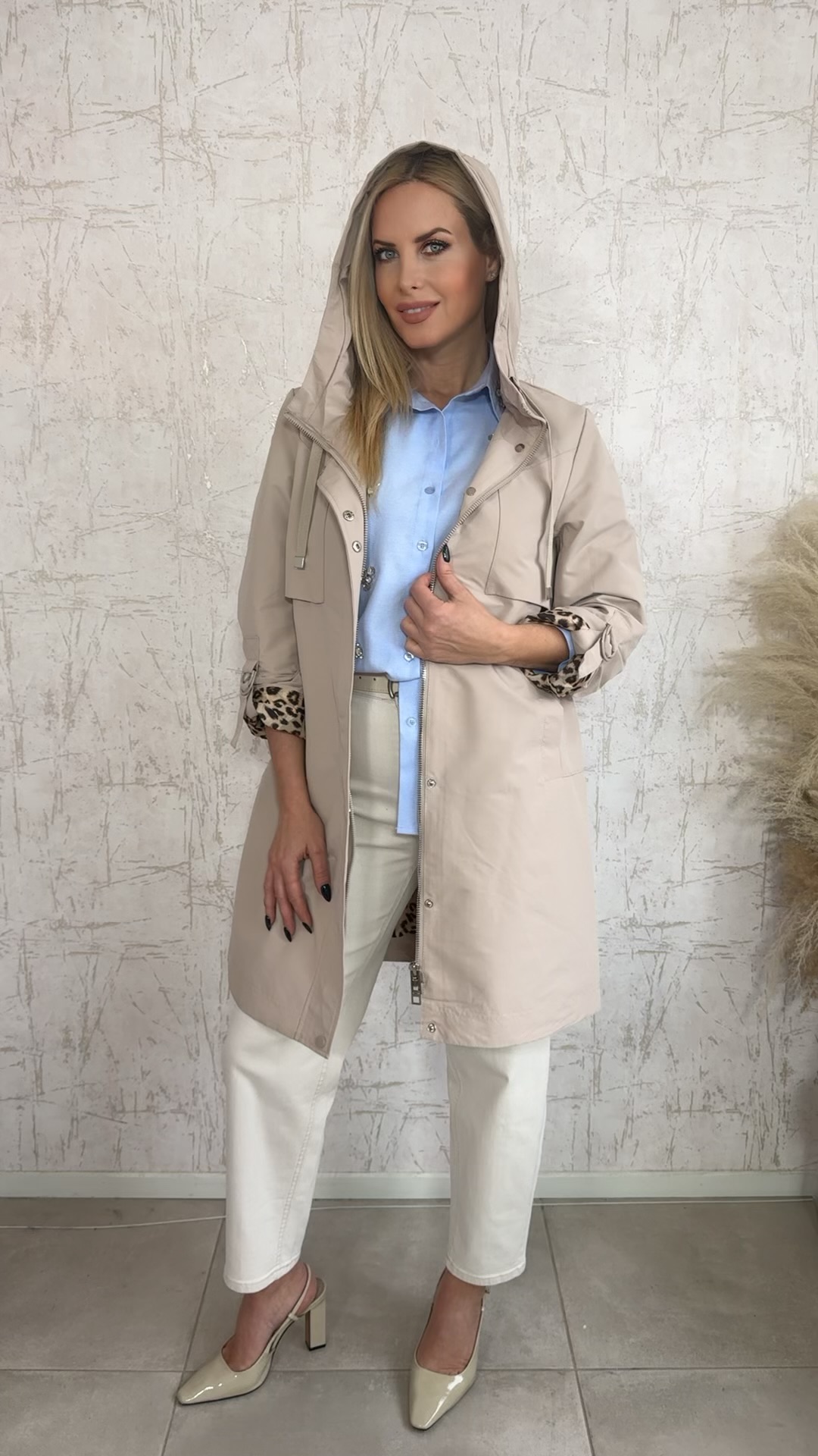 Αδιάβροχη καπαρτινα--Μπεζ