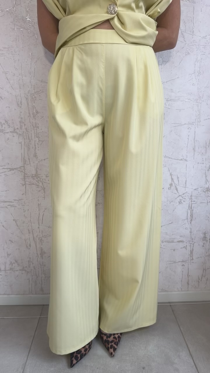 Σετ αμάνικο κοστούμι- Κιτρινο