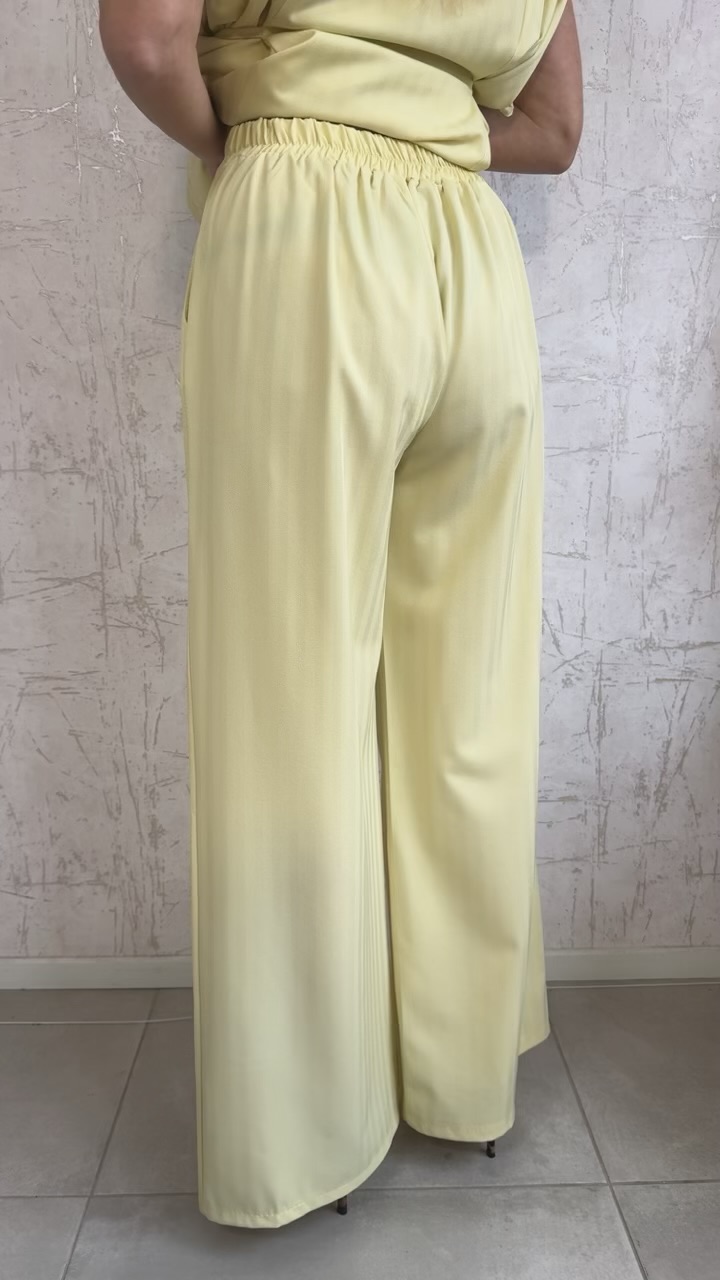 Σετ αμάνικο κοστούμι- Κιτρινο