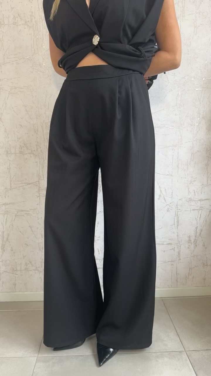 Σετ αμάνικο κοστούμι- Μαύρο