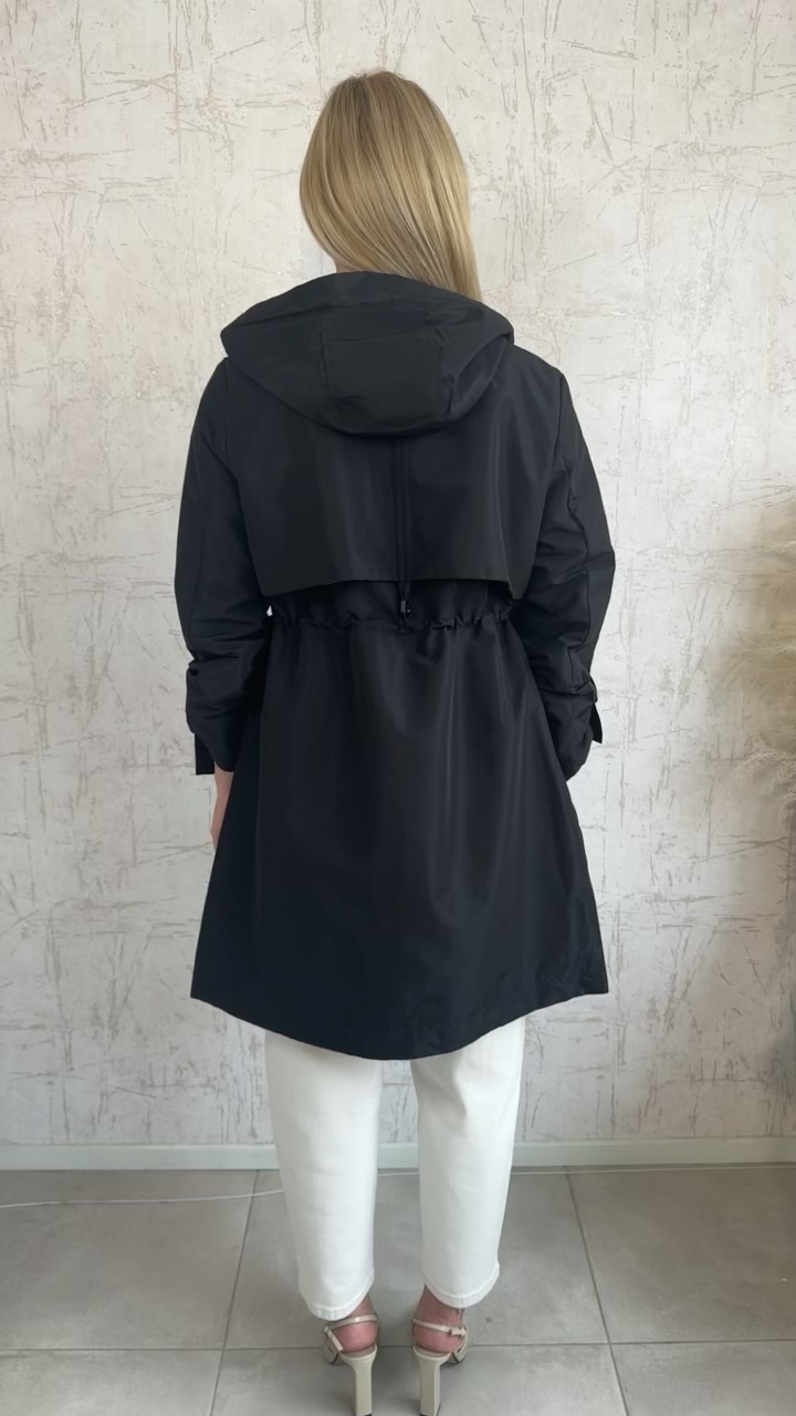 Αδιάβροχη καπαρτινα--Μαυρο