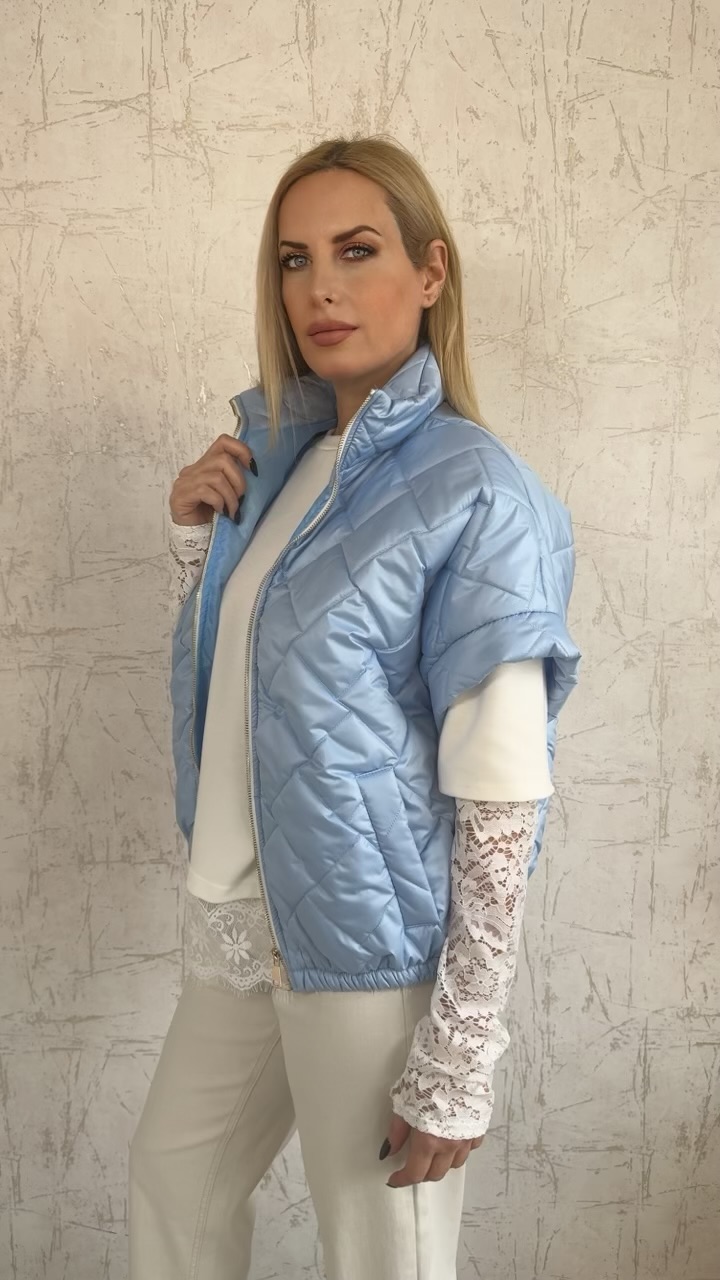 PUFFER JACKET-ΓΑΛΑΖΙΟ