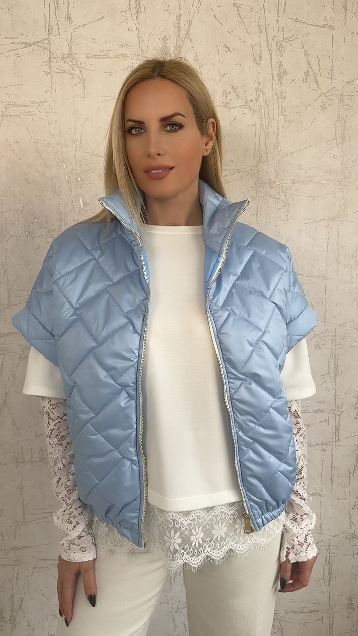 PUFFER JACKET-ΓΑΛΑΖΙΟ