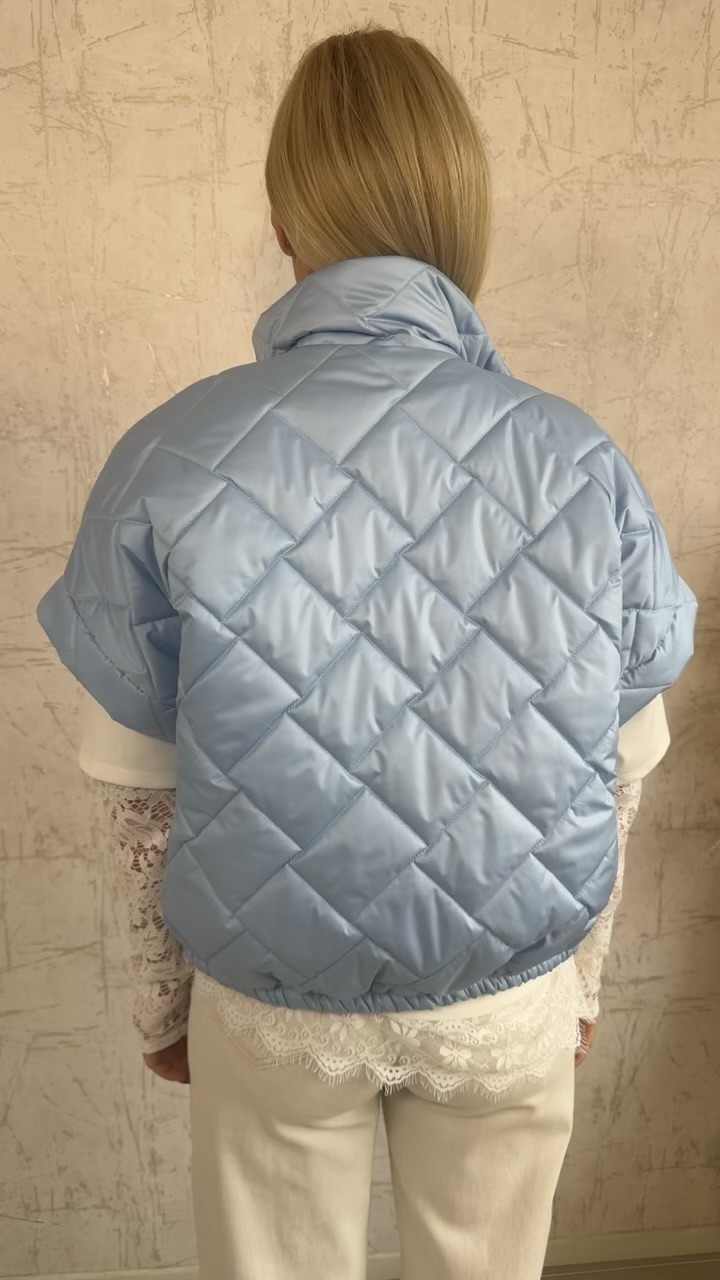 PUFFER JACKET-ΓΑΛΑΖΙΟ