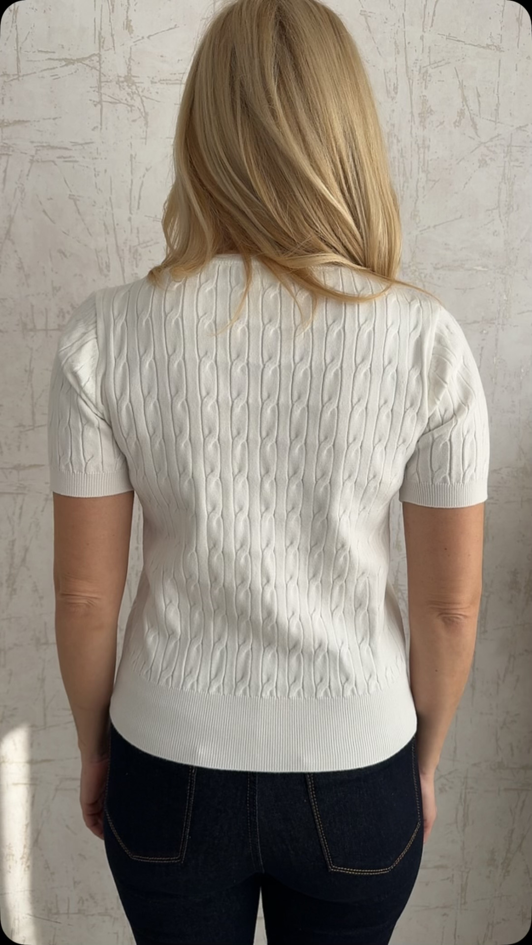 Μπλούζα κοντομανικη με τσέπη-Εκρου