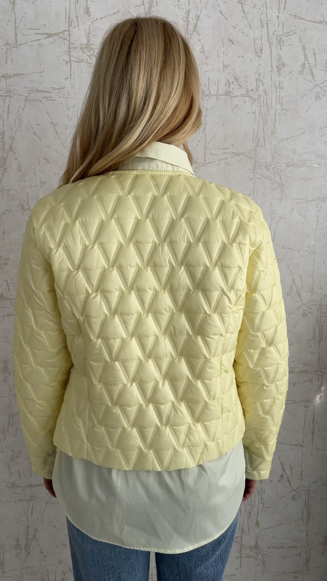 Καπιτονέ τζάκετ-Κιτρινο