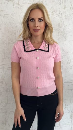 Chic Pearl Μπλούζα-Ροζ