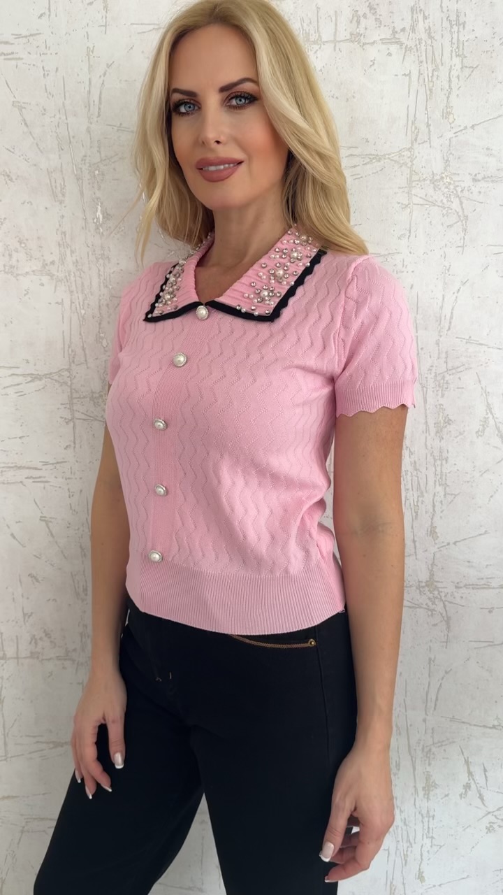 Chic Pearl Μπλούζα-Ροζ