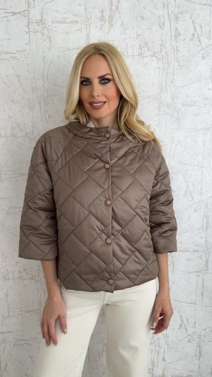 Καπιτονέ μπουφάν με 3/4 μανίκι