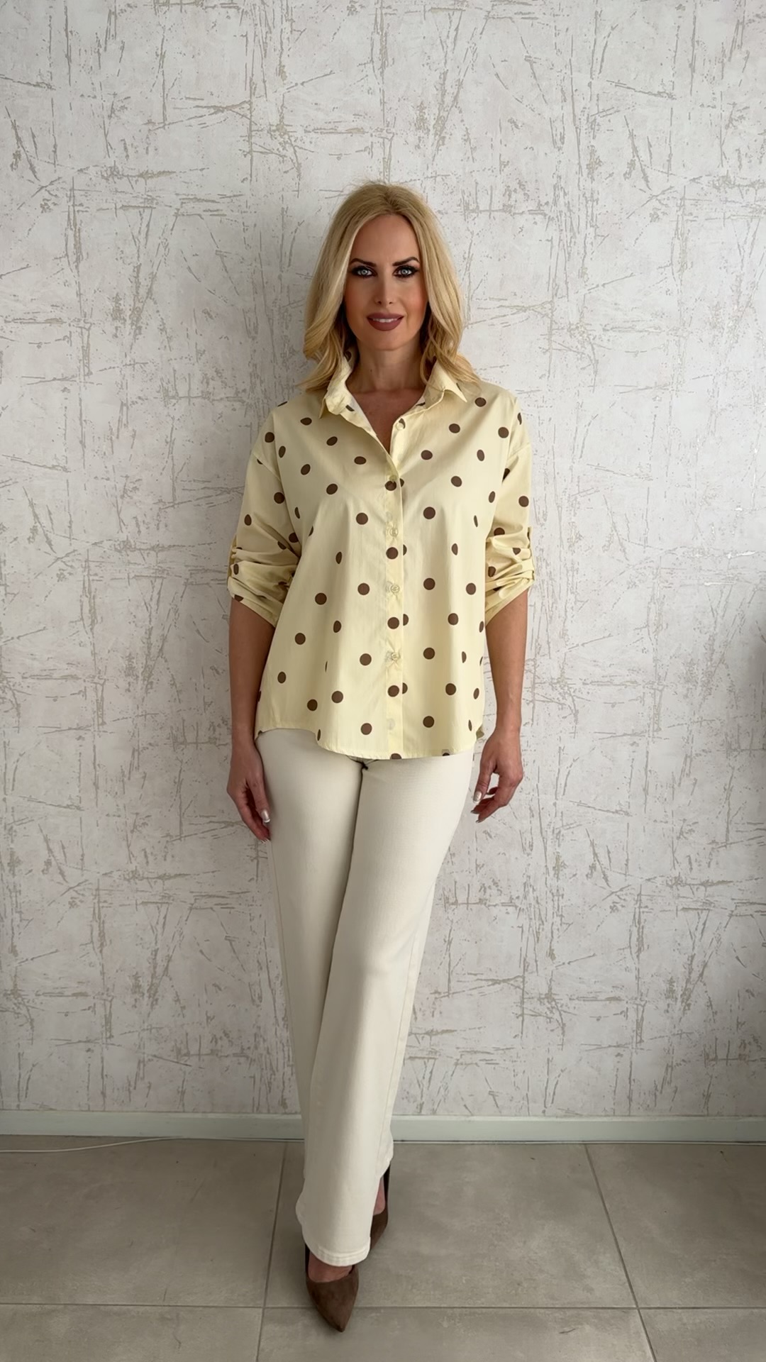 Πουκάμισο πουά- Κίτρινο