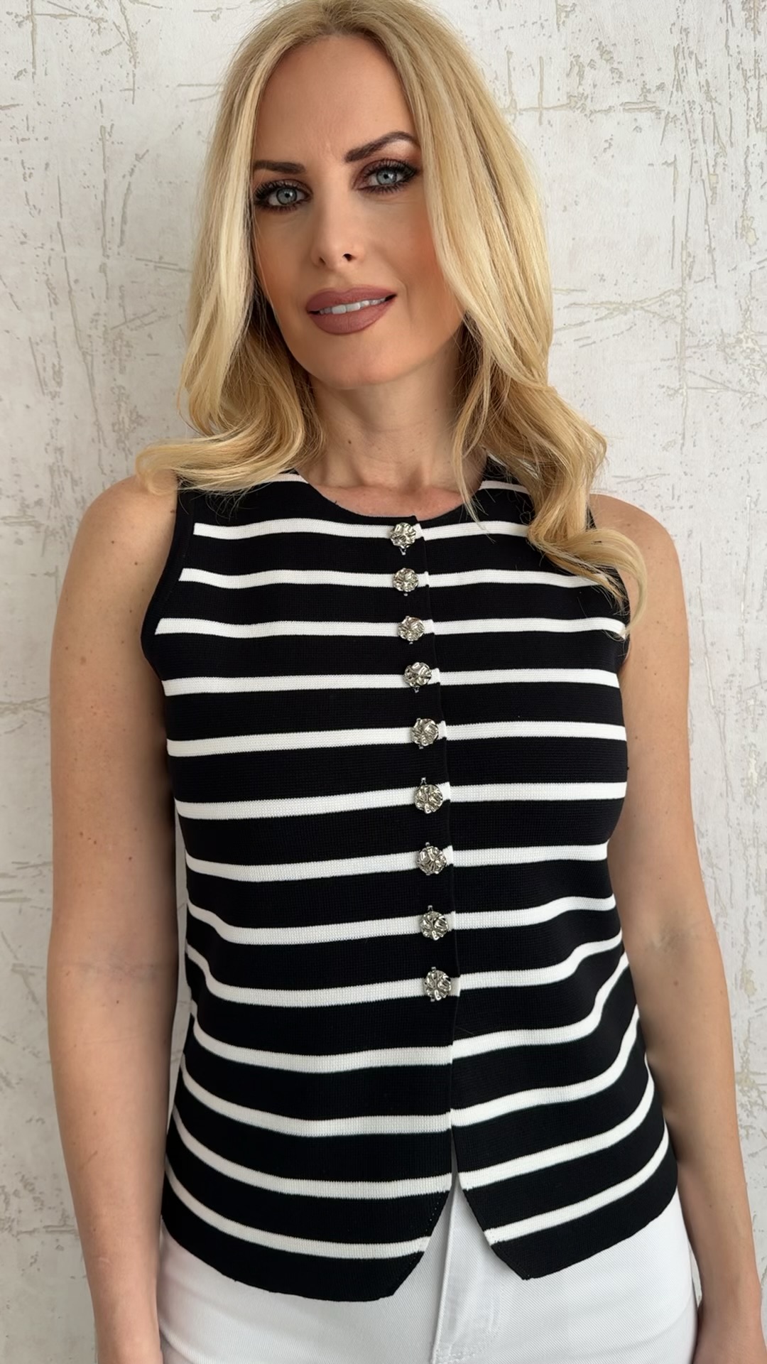 Μπλούζα αμανικη ριγέ-Μαύρο