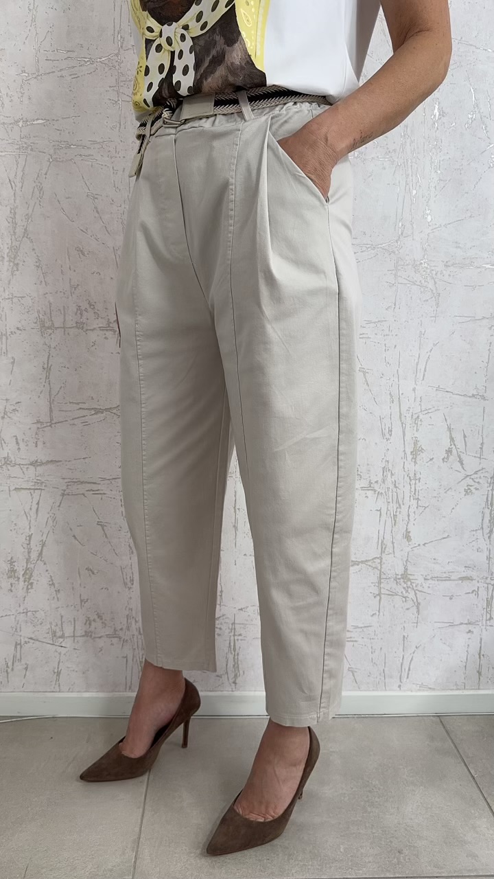 Baggy παντελόνι- Μπεζ