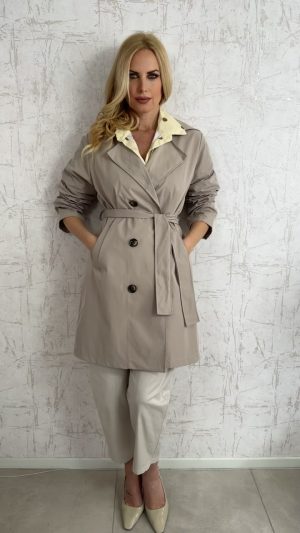 Υφασμάτινη καμπαρντίνα- Μπεζ