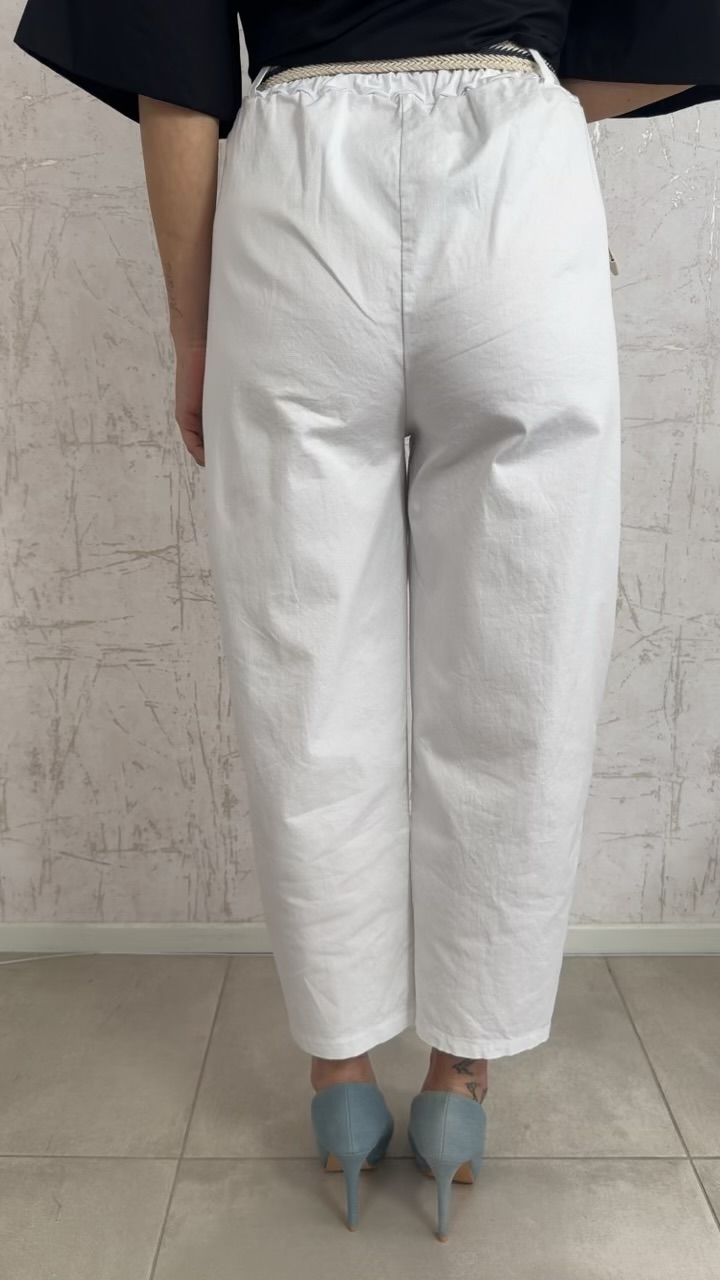 Baggy παντελόνι- Ασπρο