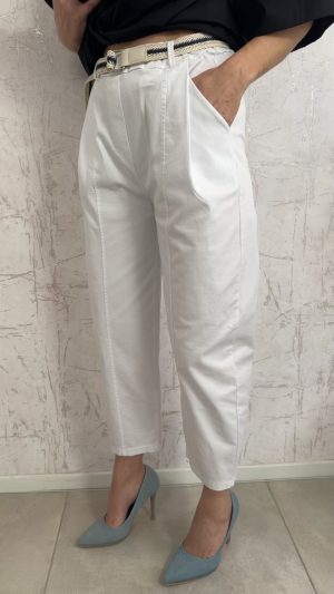 Baggy παντελόνι- Ασπρο