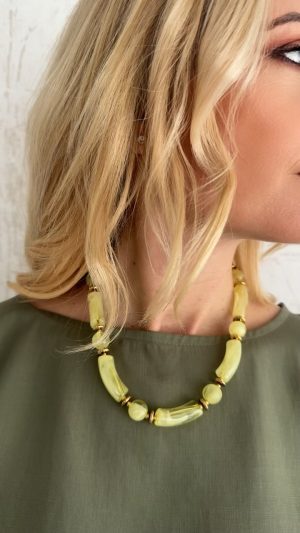 Κοντο κολιέ- Κίτρινο