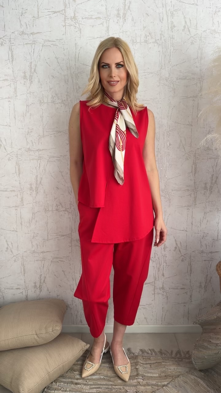 Tania twin set- Κόκκινο