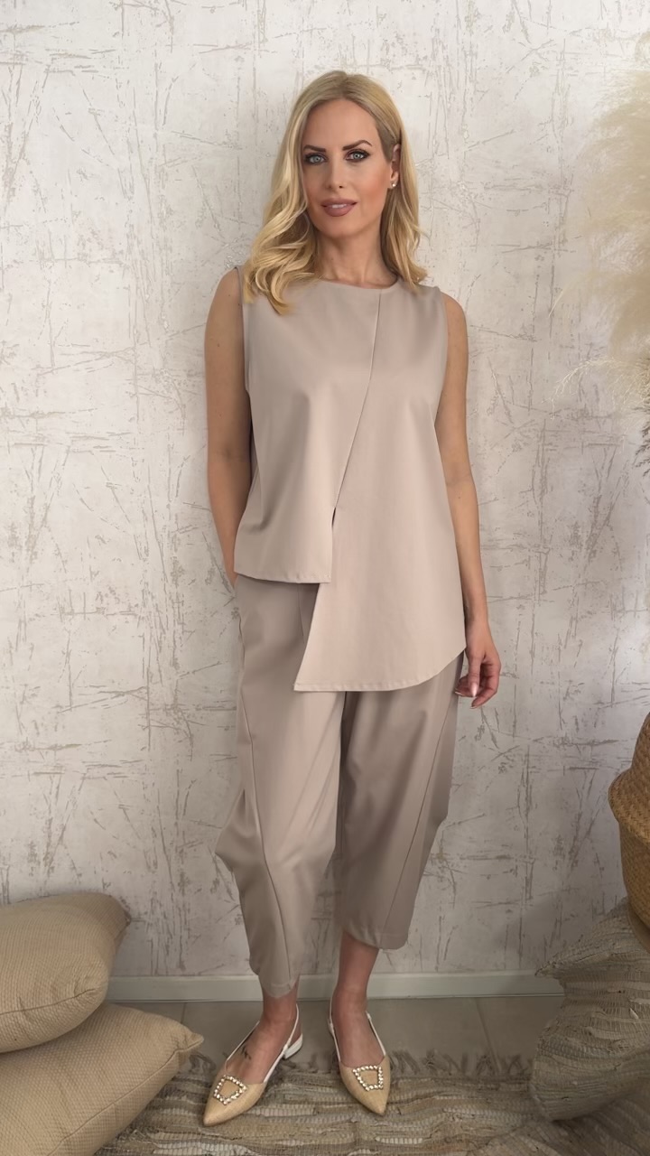 Tania twin set- Μπεζ