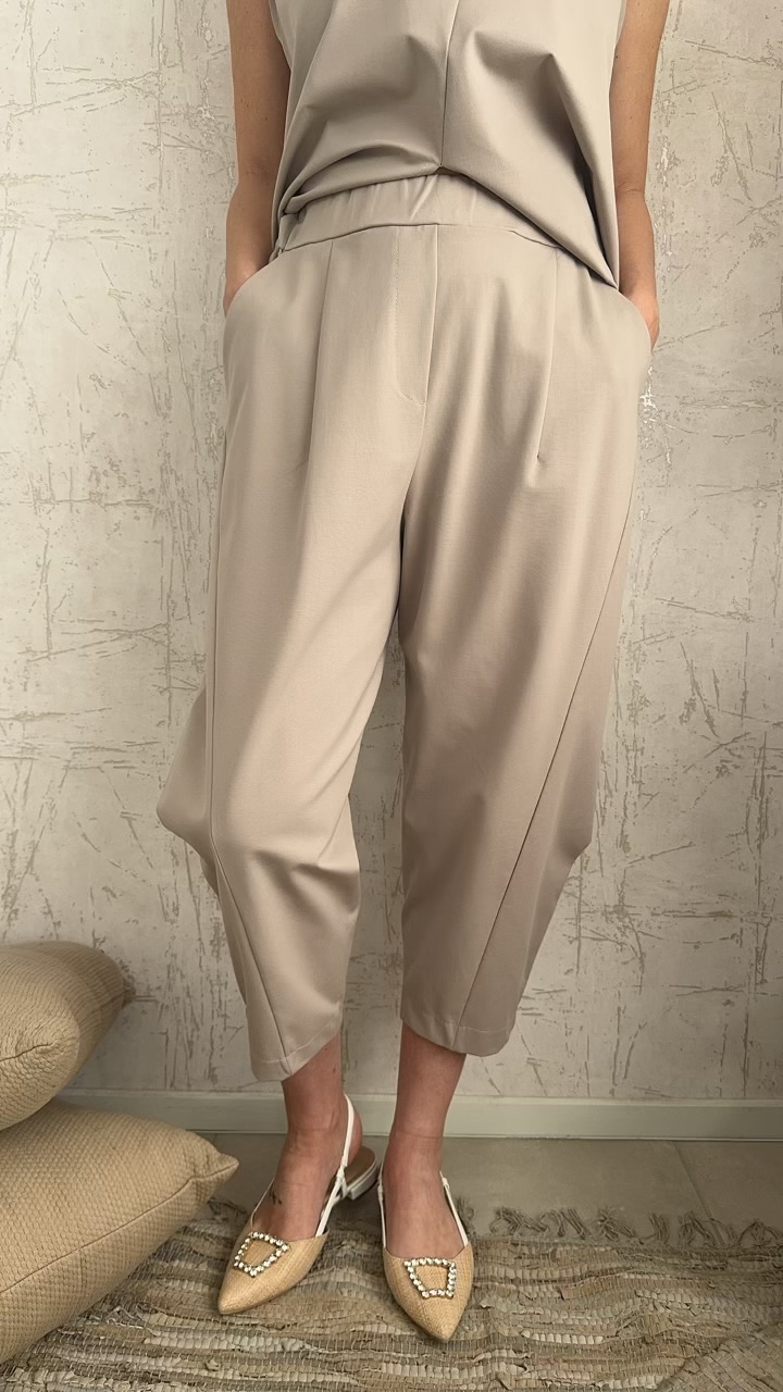 Tania twin set- Μπεζ