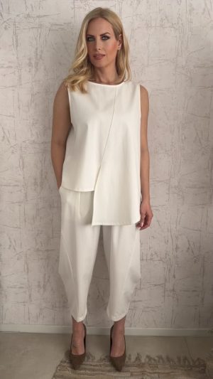 Tania twin set- Ασπρο