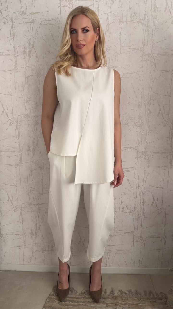 Tania twin set- Ασπρο