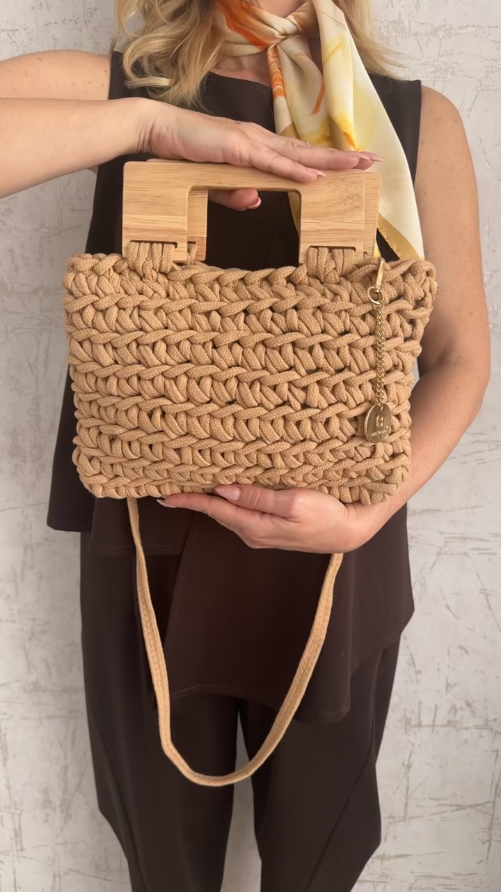 Τσάντα Χειρός- Καμηλο