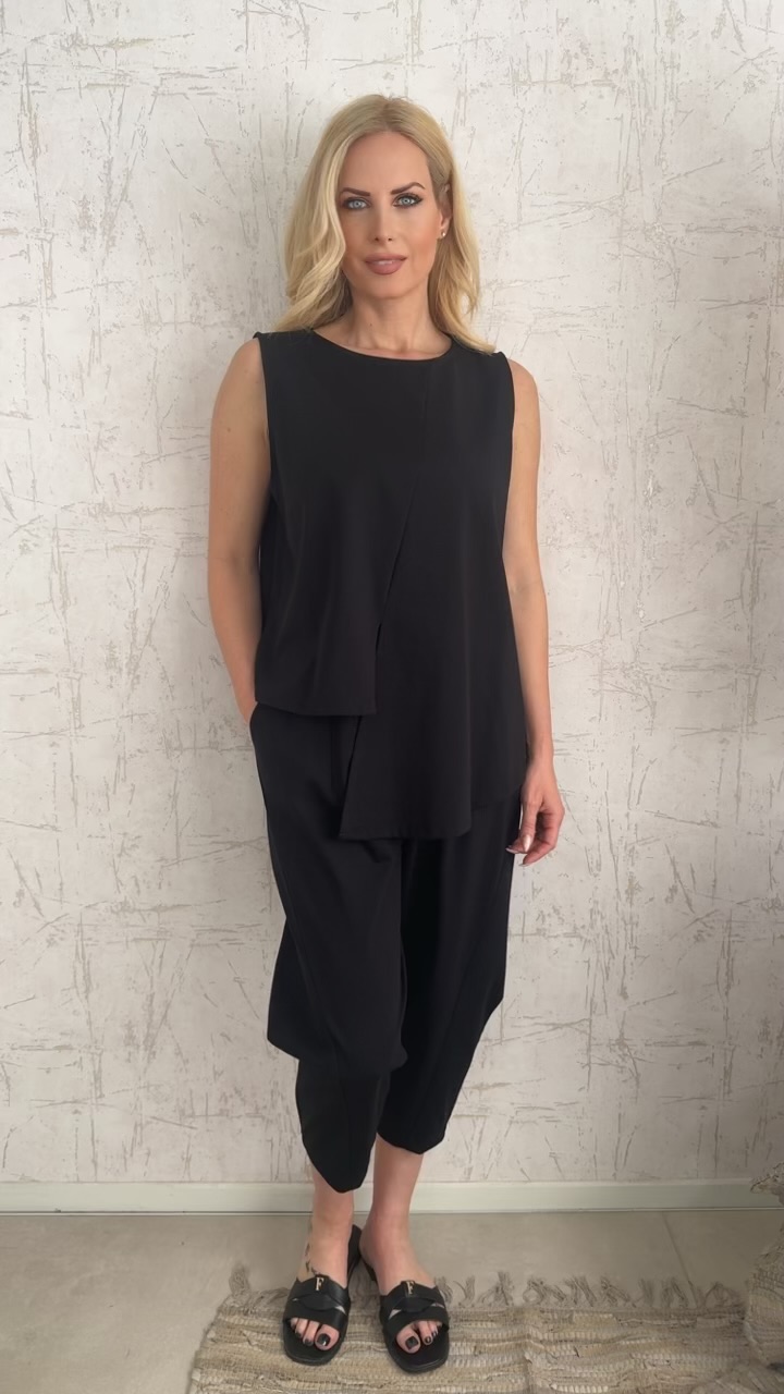 Tania twin set- Μαυρο