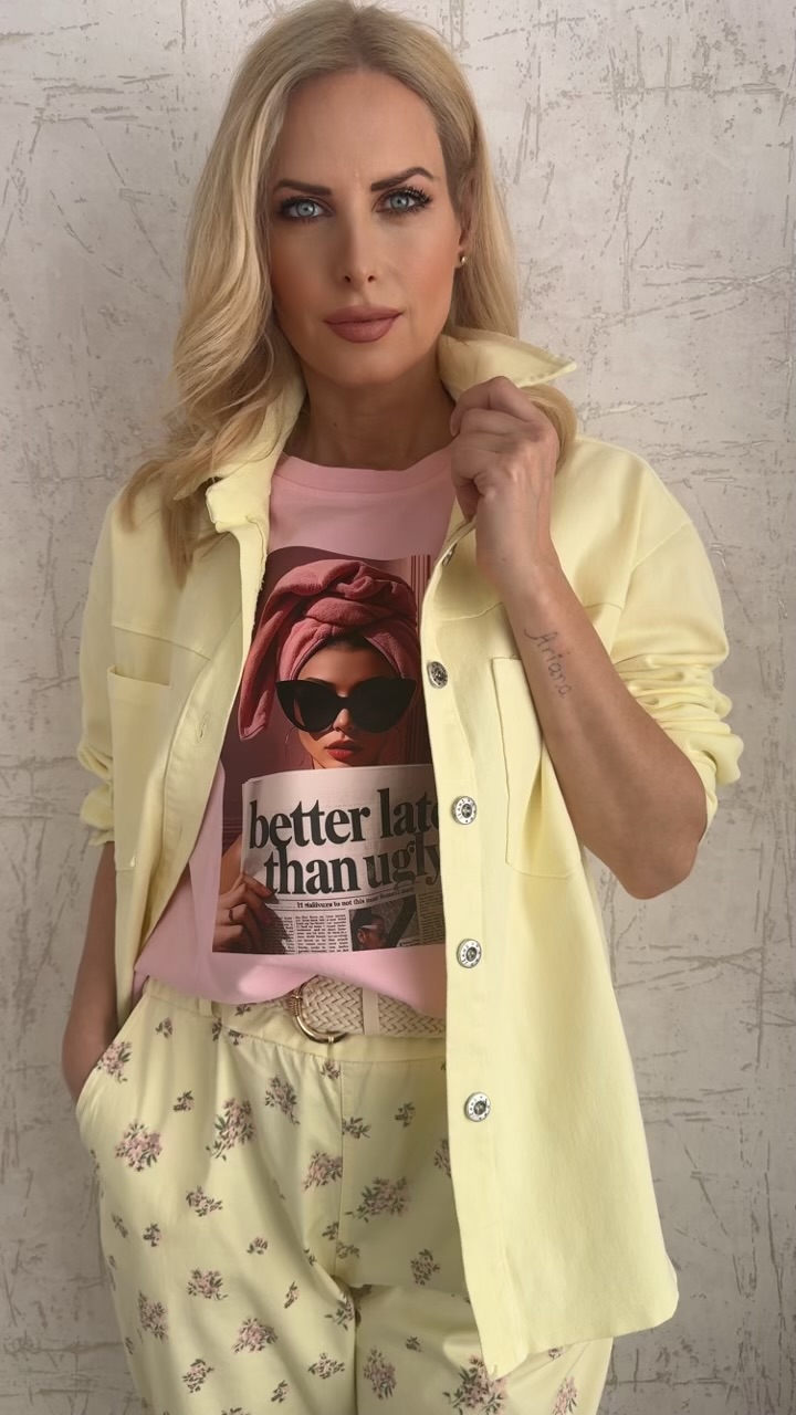 Τζιν τζάκετ- Κίτρινο