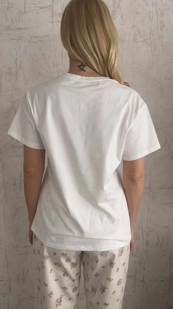 T-shirt london- Άσπρο