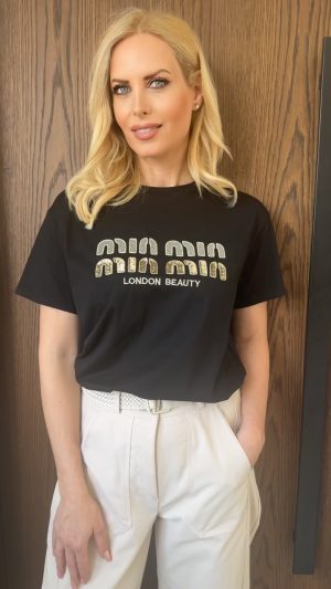 T-shirt london- Μαυρο