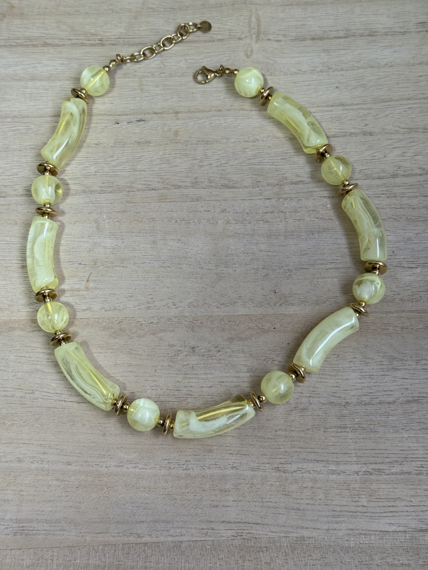 Κοντο κολιέ- Κίτρινο