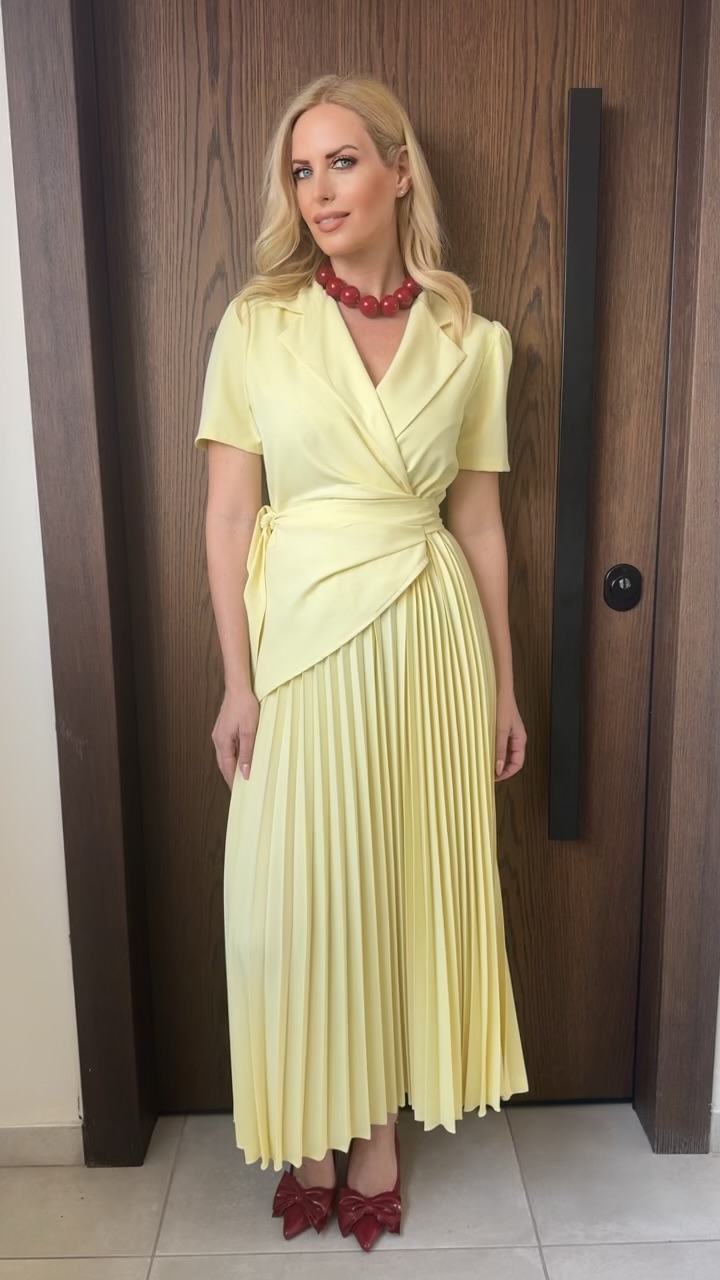 Bonassola dress- Κιτρινο