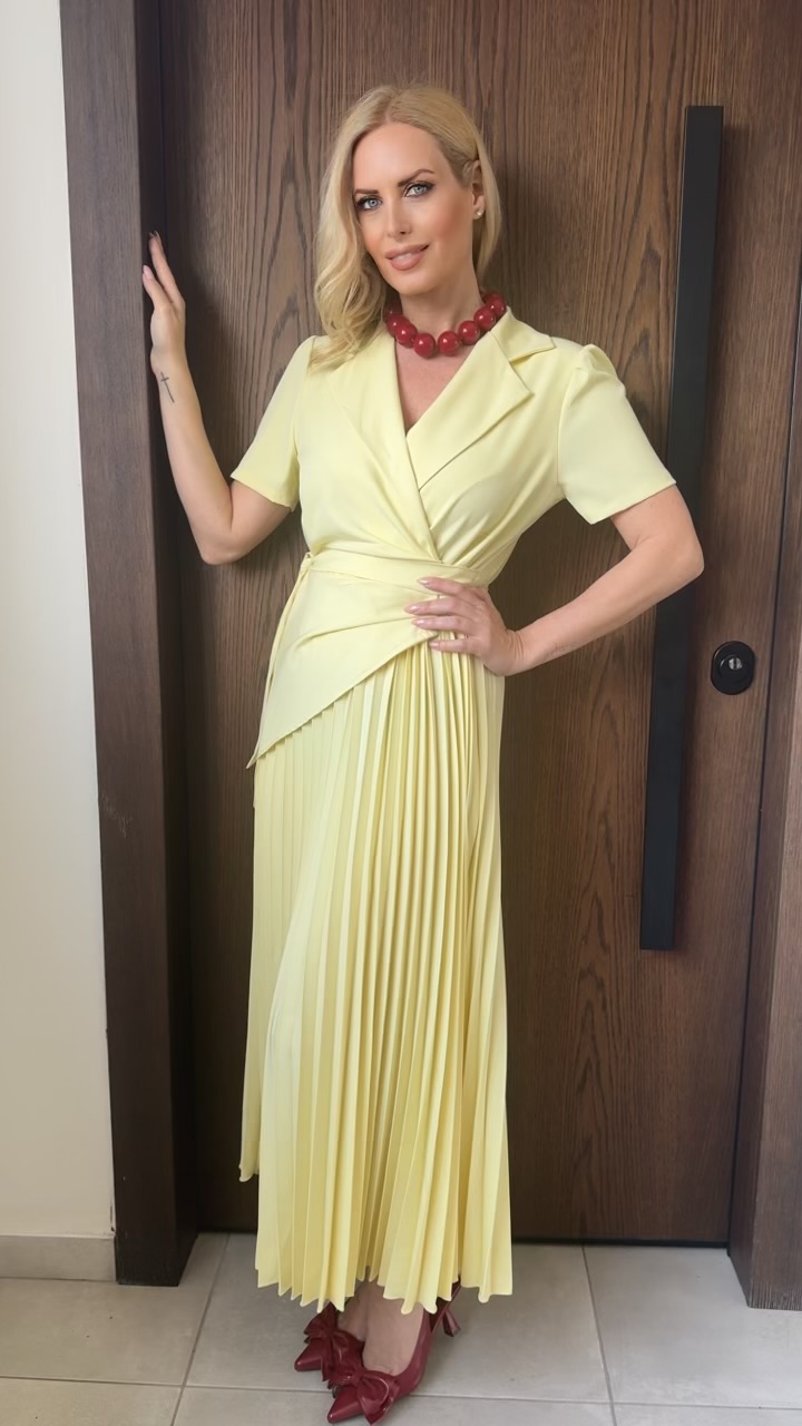 Bonassola dress- Κιτρινο