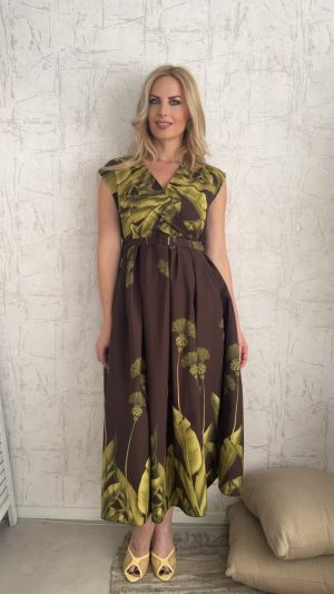 Fina dress-Καφε