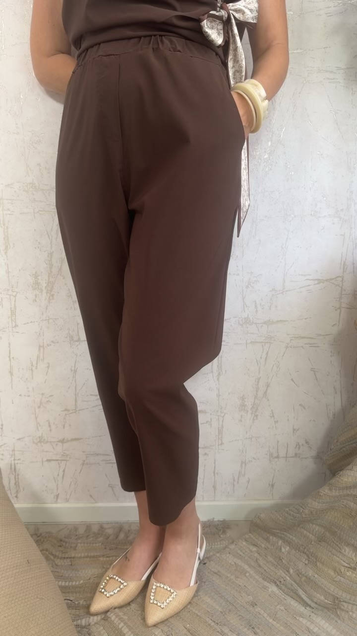 Bastiana twin set- Καφέ