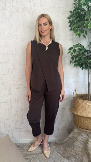 Lidia twin set- Καφε