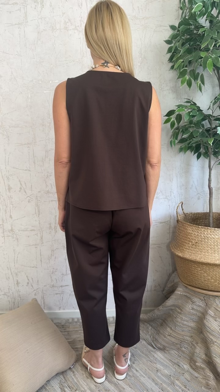 Lidia twin set- Καφε