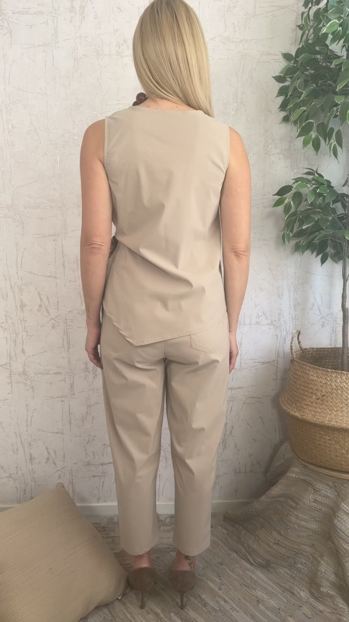 Bastiana twin set-Μπεζ
